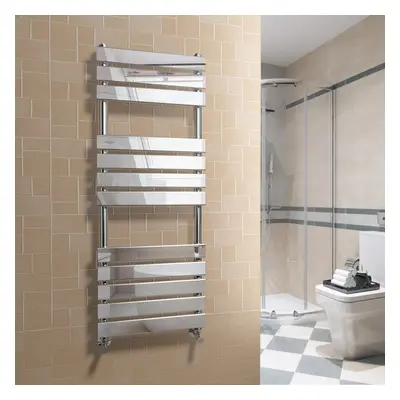 Juva x 450mm Chrome Flat Panel Heated Towel Rail