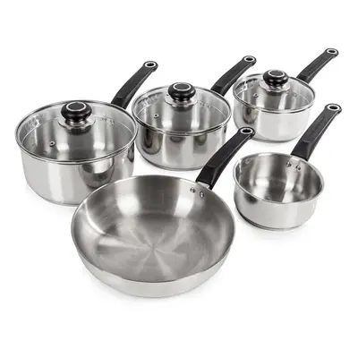 Morphy Richards Equip 5-Piece Pan Set - Stainless Steel