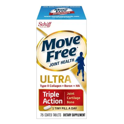 Schiff Move Free Ultra Triple Action Joint Health Type II Collagen Boron & HA Coated Tablets ct