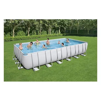 Bestway 24ft x 12ft Power Steel Above Ground Pool, Filter and Ladder