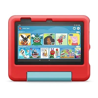 Fire Kids tablet | 7&quot display, ages 3-7, GB, Red