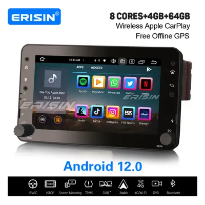 8-Core Android 12.0 Car Stereo For Alfa Romeo Spider Brera Sportwagon 64GB Satnav DAB+ CarPlay W