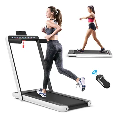 2 in Folding Treadmill Electric 1-12KM/H Walking Running Machine Bluetooth