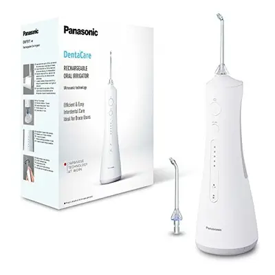 Panasonic EW1511W511 Advanced Water Flosser Cordless with Pressure Settings, Ultrasonic Tooth Cl