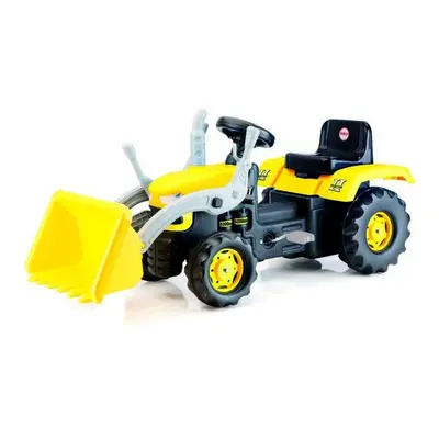 Dolu Kids Tractor Pedal Operated Ride On Truck with Excavator Yellow