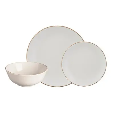 Mason Cash Classic Collection Piece Fine Stoneware Dinner Set, Ceramic, Cream, x x cm