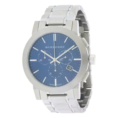 Burberry Check Stamped Chronograph Mens Watch BU9363