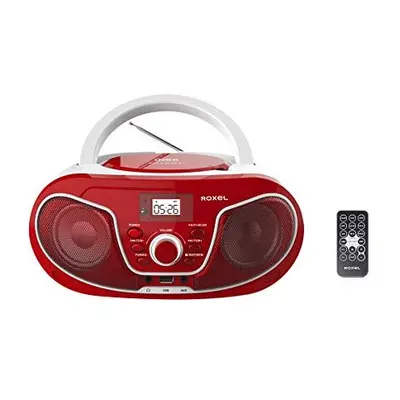 RCDS70BT Portable Boombox CD Player with Bluetooth Remote Control FM Radio USB MP3 Playback 35mm