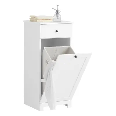 SoBuyÂ® BZR21-W, Bathroom Laundry Basket Bathroom Storage Cabinet Unit