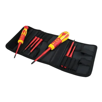 1 Pack - CK Tools T4925 1000V VDE Interchangeable Slim Bladed Screwdriver Set