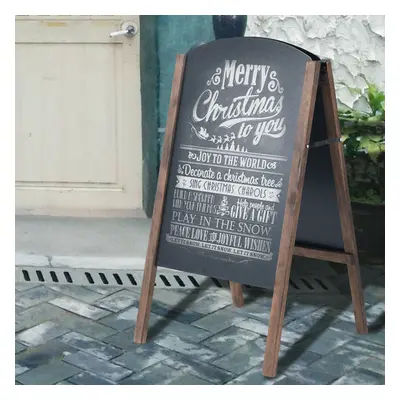 A-Board Frame Pavement Sign Free Standing Floor Chalkboard Cafe Shop