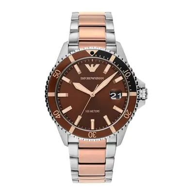 Emporio Armani AR11340 mm Two-Tone Watch for Mens, Stainless Steel