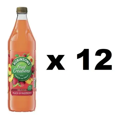 CASE OF Robinsons Creations Peach & Raspberry 1L BBE 31/3/22