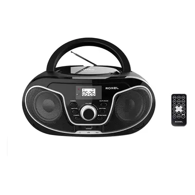 Roxel RCD-S70BT Portable Boombox CD Player with Bluetooth, Remote Control, FM Radio, USB MP3 Pla