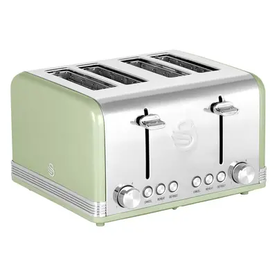 Swan Retro ST19020GN Slice Toaster - Green