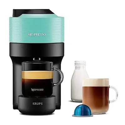 Nespresso Vertuo Pop Coffee Pod Machine by Krups, Aqua Mint, XN920440