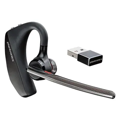 Plantronics - Voyager UC (Poly) - Bluetooth Single-Ear (Monaural) Headset - USB-A Compatible to 