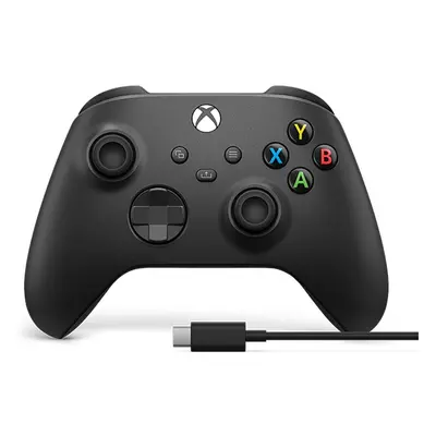 Xbox Wireless Controller Carbon Black + USB-C Cable (Xbox Series X/S)