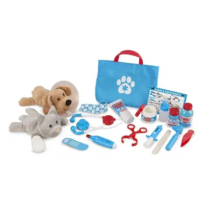 Melissa & Doug Examine & Treat Pet Vet Play Set | Pretend Play | Play Set | 3+ | Gift for Boy or