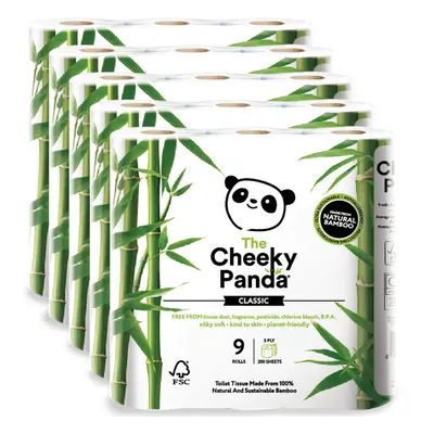 45pk Cheeky Panda Classic Toilet Tissue | Bamboo Toilet Paper