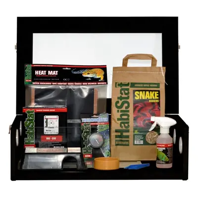 HabiStat Hatching Snake Starter Kit in Black