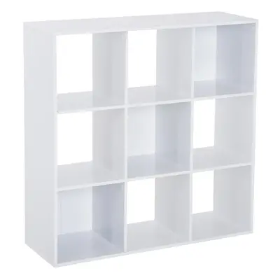 HOMCOM Cube Storage Unit Cabinet Bookcase Display Shelves Chipboard - White