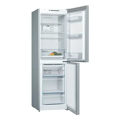 Bosch Serie KGN34NLEAG 50/50 Frost Free Fridge Freezer - Stainless Steel Effect