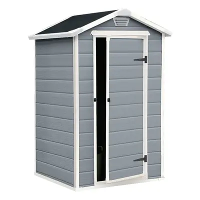 Keter Manor x 3' Grey Plastic Storage Shed | Grey Garden Shed