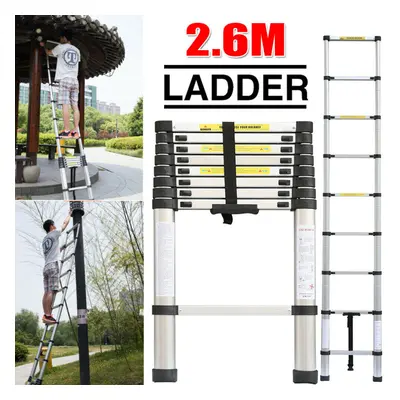 Telescopic Loft Ladder 2.6M Extendable Collapsible Step Securing Bolt