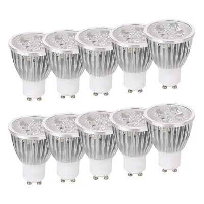 10X LED Spotlights GU10 Cool White 6000K Light Bulb 6W 600lm Lamp