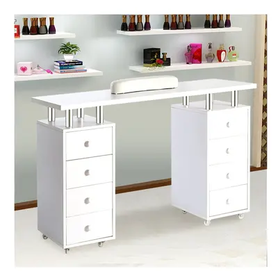 Mobile Manicure Nail Table Bar Art Salon Beauty Storage Station Desk