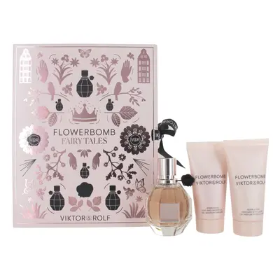 Viktor & Rolf Flowerbomb 50ml EDP, 50ml Shower Gel, 50ml Body Lotion