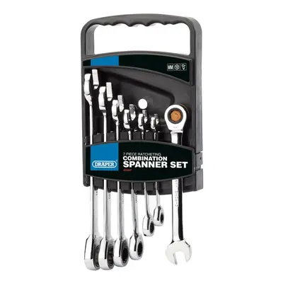 Draper HI-TORQ® Metric Ratcheting Combination Spanner Set (7 Piece)