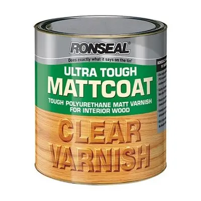 Ronseal Ultra Tough Internal Clear Mattcoat Varnish 2.5 Litre