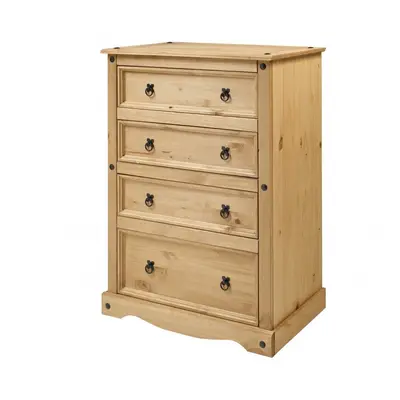 Corona Compact Drawer Chest Solid Pine Bedroom Furniture