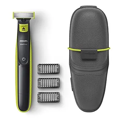 Philips OneBlade Face QP2520/65 Trim, Edge, Shave for Any Length of Hair x Click-on Stubble Comb