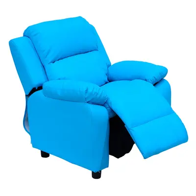 HOMOM Kids Recliner Armchair PU Leather Game Chair Children Sofa Seat Blue