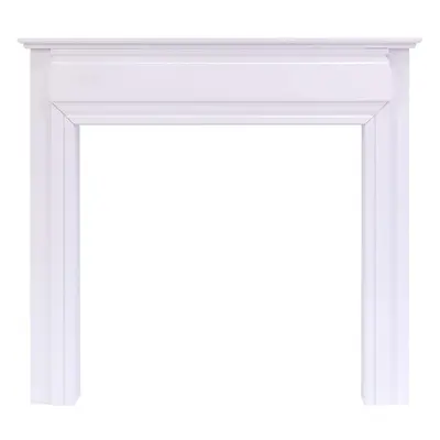 Adam Honley Mantelpiece in Pure White, Inch