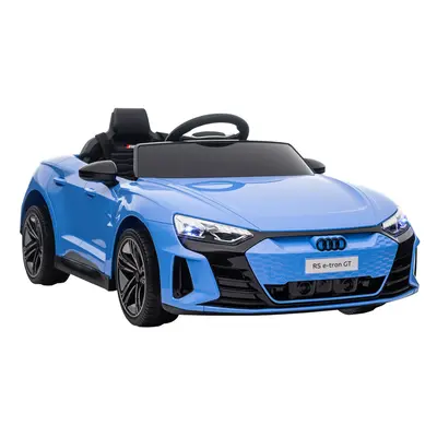 HOMCOM Audi RS e-tron GT Licensed 12V Kids Electric Ride on W/ Remote, Blue