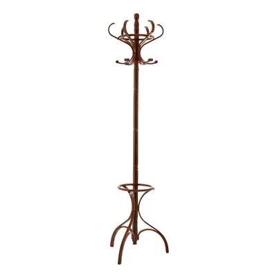 WALNUT FINISH SOLID BIRCHWOOD COAT STAND