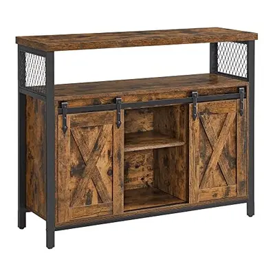 VASAGLE Dining Sideboard, Kitchen Cupboard, Storage Cabinet, Buffet Table with Sliding Barn Door