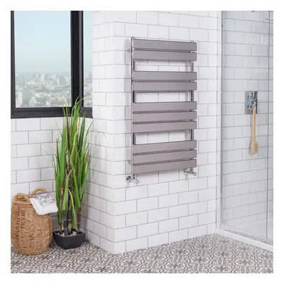 Juva x 600mm Chrome Flat Panel Heated Towel Rail