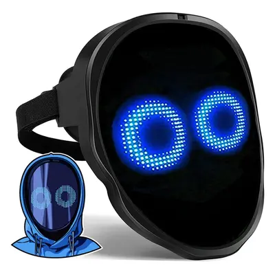 LED Mask Programmable App Control Halloween Costume Party Rave Club