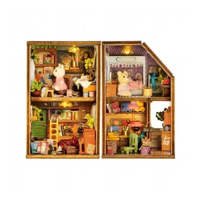 Diy Mini Rabbit Town Casa Wooden Doll Houses Building Kits With Furniture Dollhouse Toys For Gir