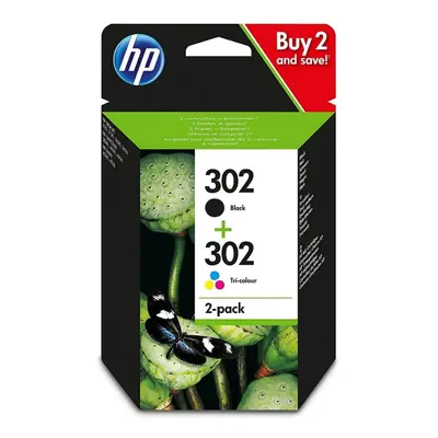 HP 2-pack Black/Tri-color Original Ink Cartridges (X4D37AE)