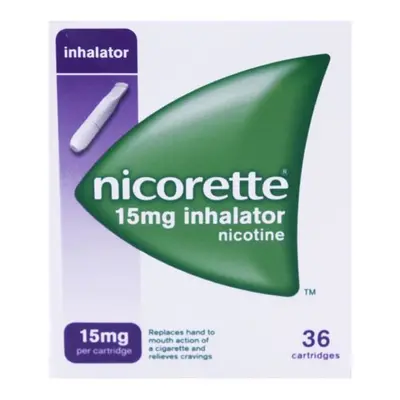 Nicorette 15mg Inhalator Nicotine Cartridges