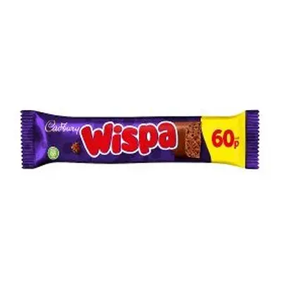 Cadbury Wispa Chocolate Bar 36g (Pack of 48)