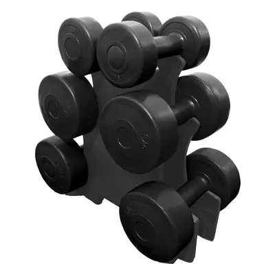 Azure 12kg Family Dumbbell Training Set with Stand