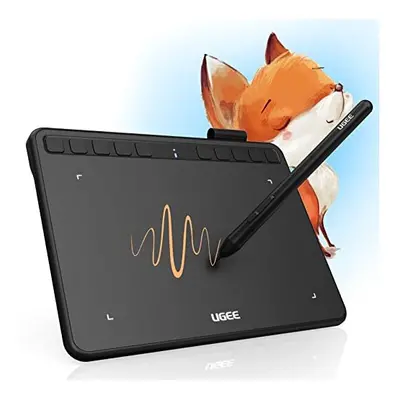 UGEE Drawing Tablet S640 Digital Graphics Pad with Battery-Free Stylus Tilt Function Pressure Se