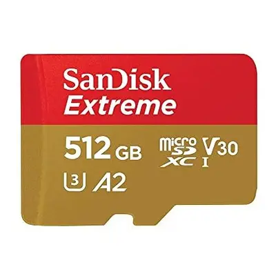 SanDisk 512GB 512G microSDXC [Extreme 160MB / s] microSD Micro SD SDXC UHS 4K U3 V30 A2 C10 Clas